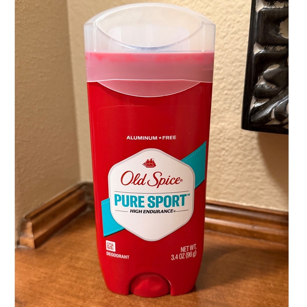 Old Spice Pure Sport High Endurance Deodorant Aluminum Free 3.4 oz Stick